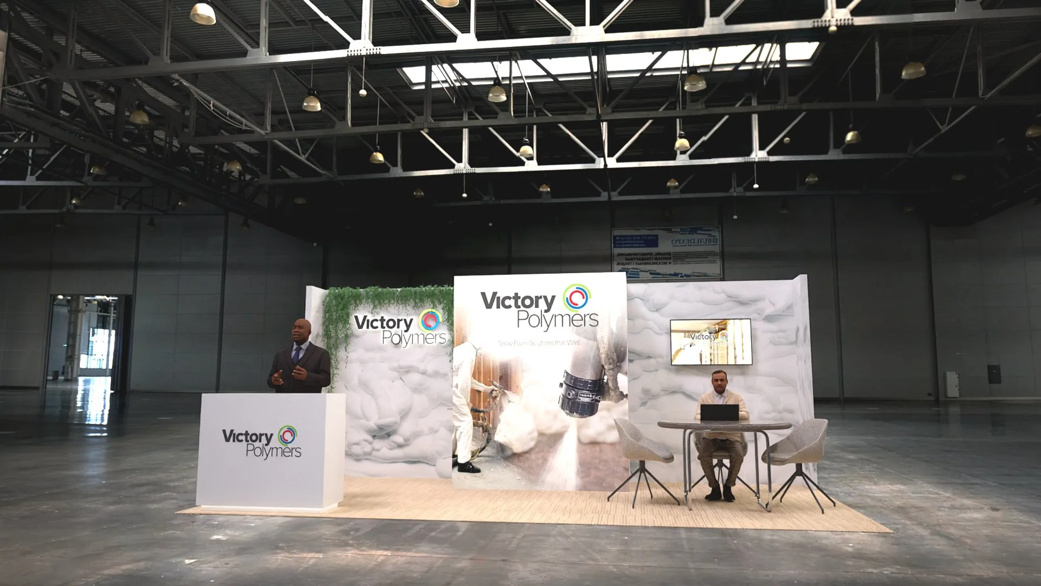 10x20 Inline booth design by Reaction Space